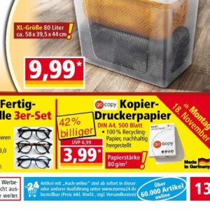 Kopierpapier bei Norma