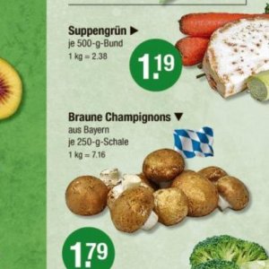 Champignons bei V-Markt