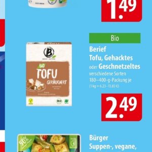 Tofu bei Famila Nord Ost