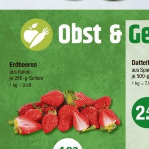 Erdbeeren bei V-Markt