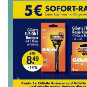 Rasierer gillette  bei V-Markt