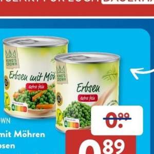 Erbsen bei Aldi SÜD