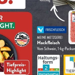 Hackfleisch bei Aldi SÜD