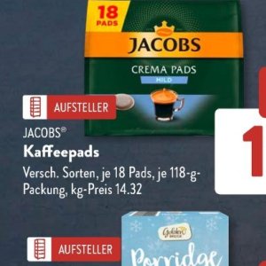 Kaffeepads bei Aldi SÜD