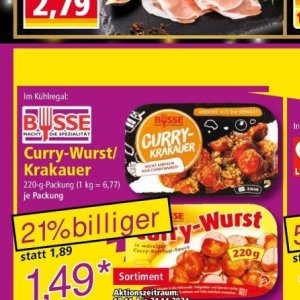 Wurst bei Norma