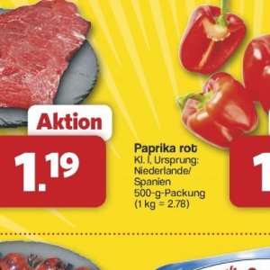 Paprika bei Famila Nord West