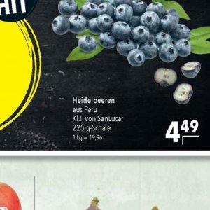 Heidelbeeren bei Citti Markt