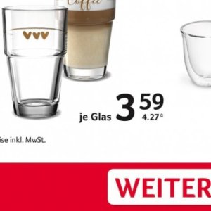 Glas bei Selgros