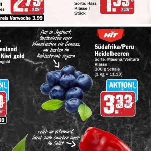 Heidelbeeren bei Hit