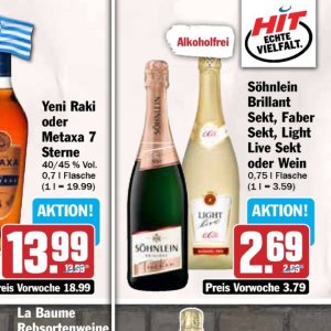 Sekt bei Hit