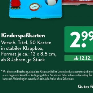 Karten bei Aldi SÜD