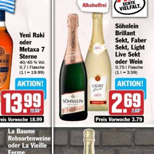 Sekt bei Hit