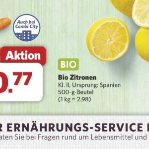 Zitronen bei Combi