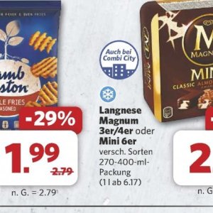 Magnum langnese bei Combi