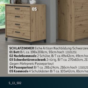 Schlafzimmer bei Sconto