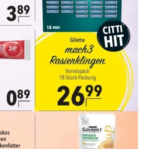 Rasierklingen bei Citti Markt