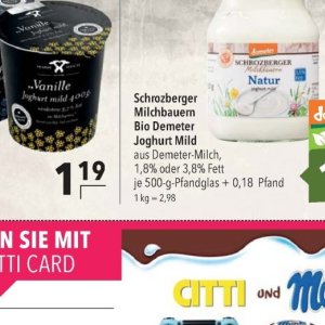 Joghurt bei Citti Markt