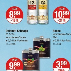 Schnaps bei V-Markt