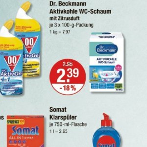 Schaum bei V-Markt