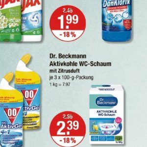 Schaum bei V-Markt