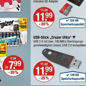 Usb-stick bei V-Markt