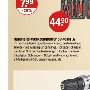 Werkzeugkoffer bei V-Markt