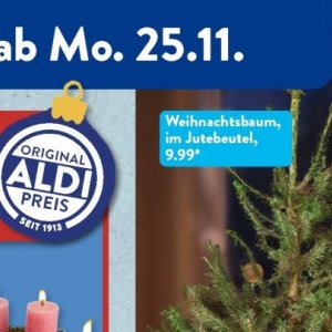 Weihnachtsbaum bei Aldi SÜD