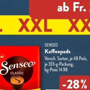 Kaffeepads bei Aldi SÜD