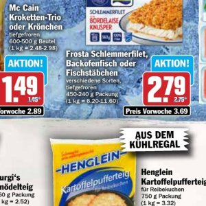 Fischstäbchen bei AEZ