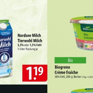 Milch danone  bei Famila Nord Ost