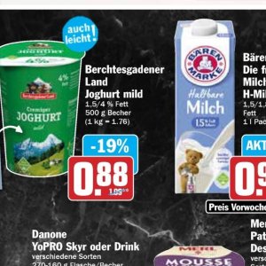 Joghurt ehrmann ehrmann bei Hit