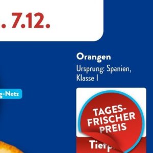 Orangen bei Aldi SÜD