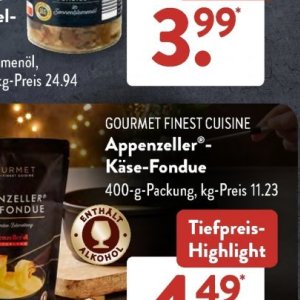 Fondue bei Aldi SÜD