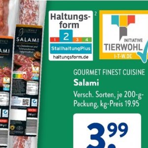 Salami bei Aldi SÜD