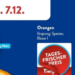 Orangen bei Aldi SÜD