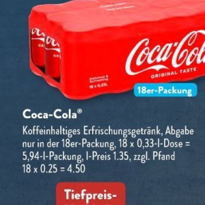 Coca-cola bei Aldi SÜD