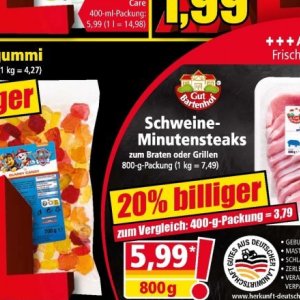 Minutensteaks bei Norma