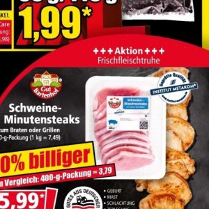 Minutensteaks bei Norma