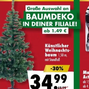 Weihnachtsbaum bei Mäc-Geiz