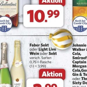 Sekt bei Combi