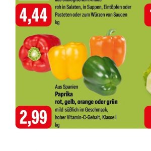 Paprika bei Feneberg