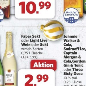 Sekt bei Combi