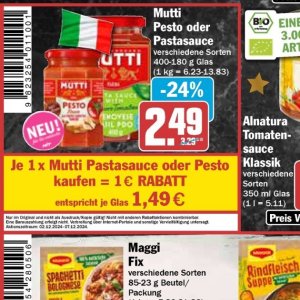 Pesto bei Hit