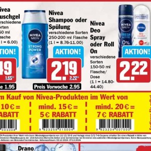 Shampoo nivea  bei Hit