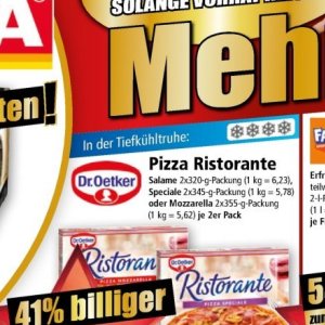 Pizza bei Norma