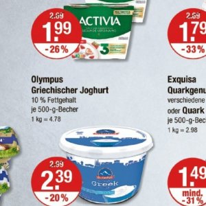 Joghurt bei V-Markt