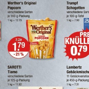 Popcorn bei V-Markt