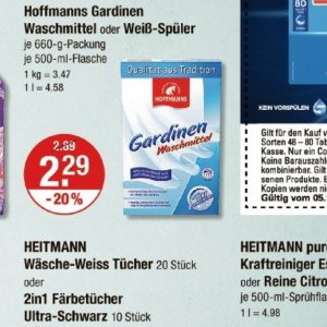 Gardinen bei V-Markt