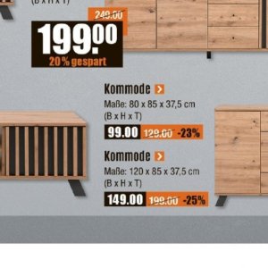 Kommode bei V-Baumarkt