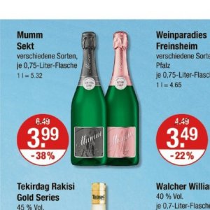 Mumm bei V-Markt